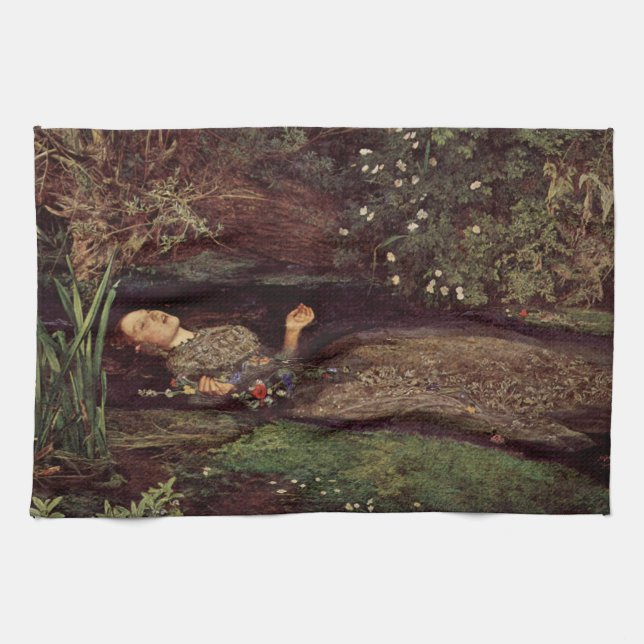 Serviette de cuisine de John Everett Millais (Horizontal)