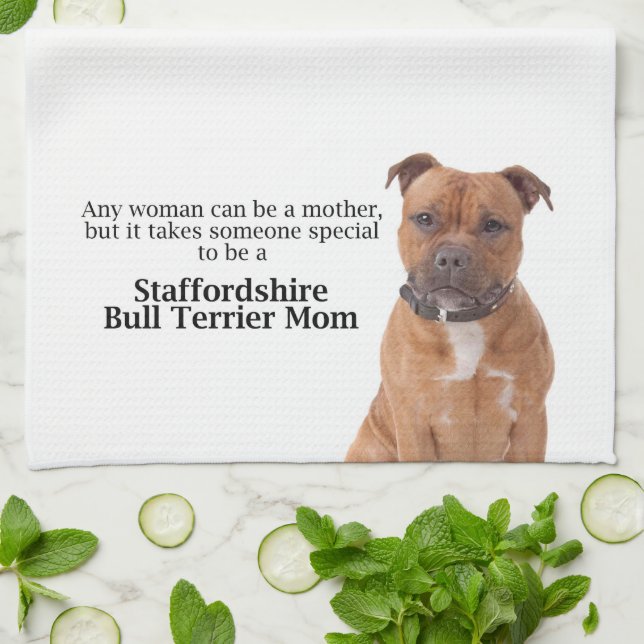 Serviette de cuisine de maman de Staffie (Plié)