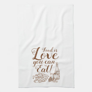 Serviette de cuisine de manuscrit de cuisine