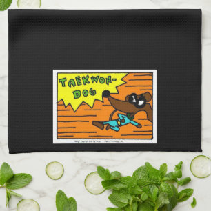 Serviette de cuisine de Midge TAEKWON-DOG