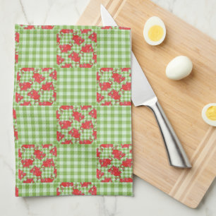 Serviette de cuisine : de mignons dragons rouges s