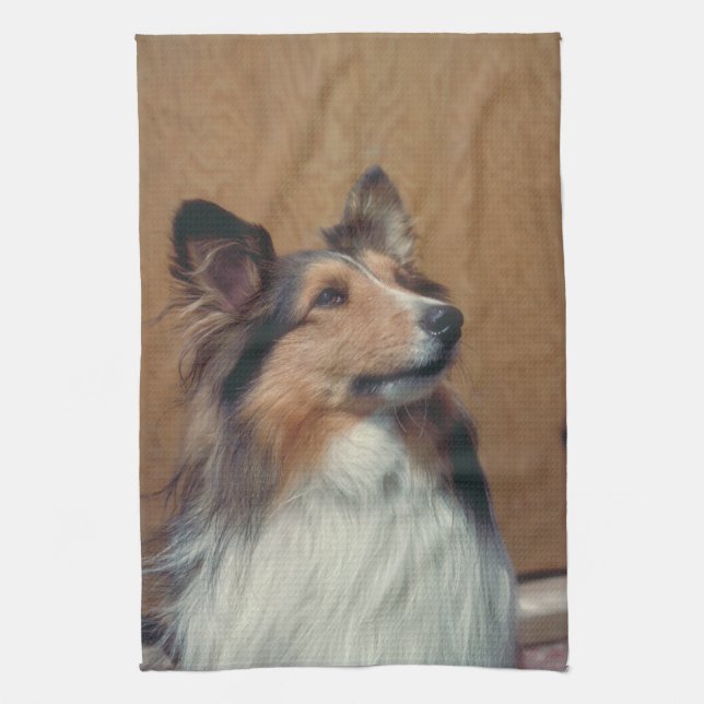 Serviette de cuisine de MoJo d'Américain de chien (Vertical)