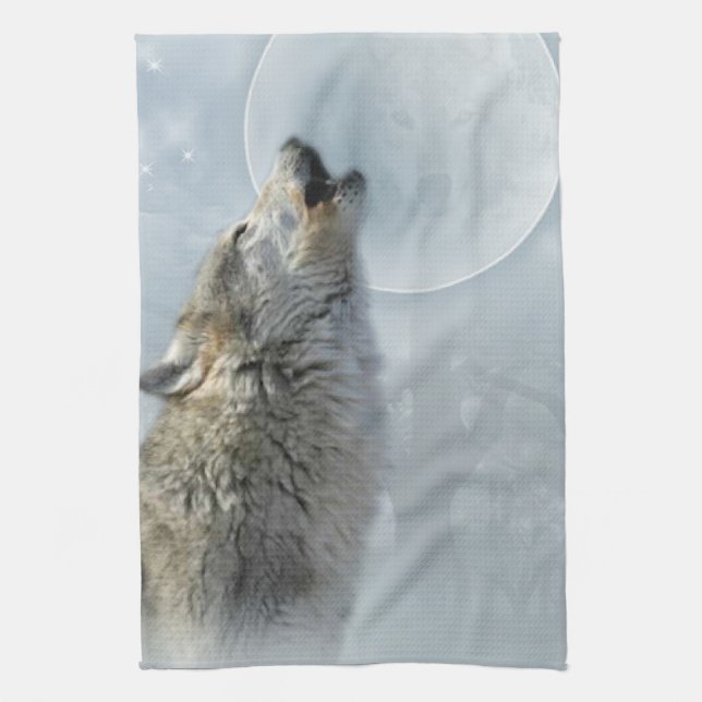 Serviette de cuisine de MoJo d'Américain de lune (Vertical)