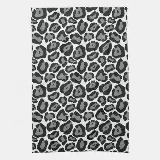 Serviette de cuisine de motif de léopard de neige