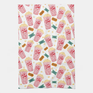 Serviette de cuisine de motif de maïs éclaté de