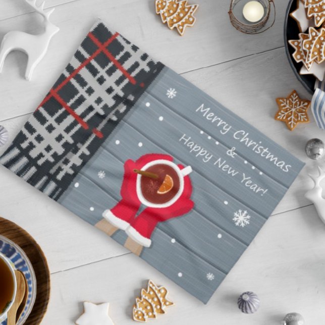 Serviette de cuisine de Noël de Noël de Jouer et d (Créateur téléchargé)