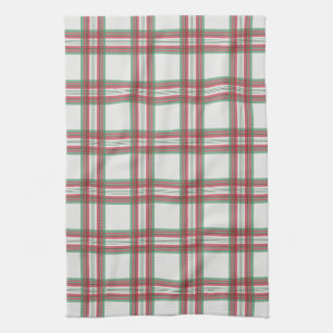Serviette de cuisine de Noël Rustique Plaid