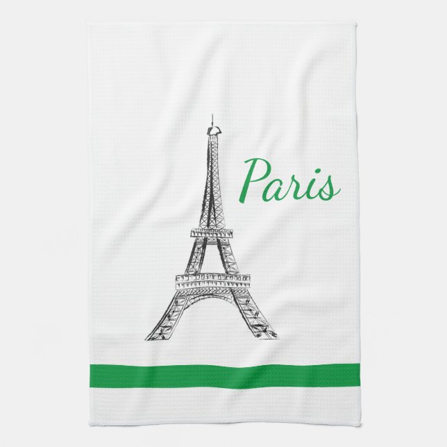 Serviette de cuisine de Paris (Vertical)