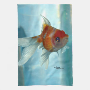 Serviette de cuisine de poissons de poisson rouge