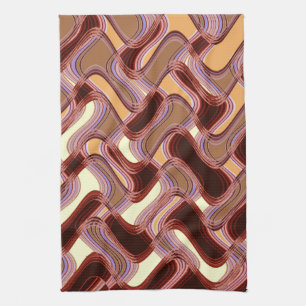 Serviette de cuisine de porto et de pêche par