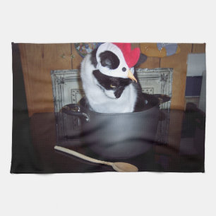 Serviette de cuisine de potage au poulet