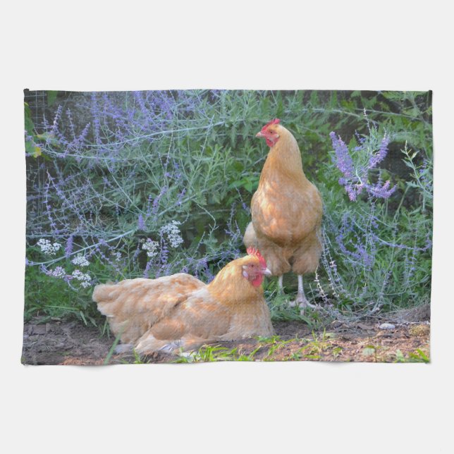 Serviette de cuisine de poulet (Horizontal)