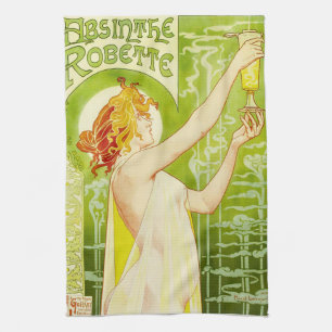 Serviette de cuisine de Robette d'absinthe
