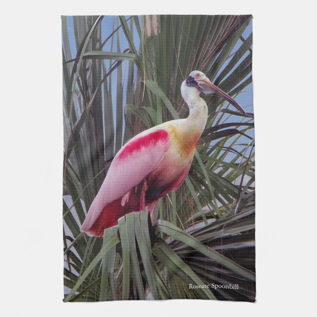 Serviette de cuisine de Spoonbill Roseate (Vertical)