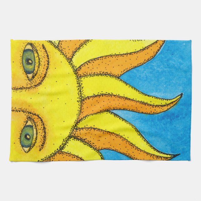 Serviette de cuisine de Sun d'été (Horizontal)