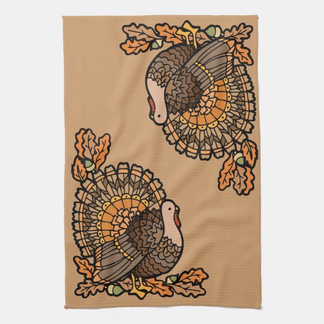 Serviette de cuisine de thanksgiving (Vertical)