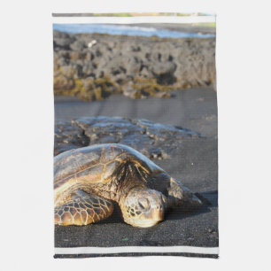 Serviette de cuisine de tortue de mer