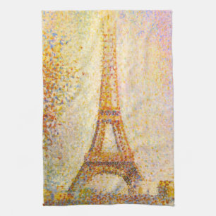 Serviette de cuisine de Tour Eiffel de Seurat