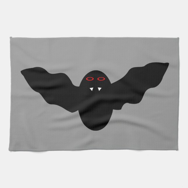 Serviette de cuisine déplaisante Halloween Vampire (Horizontal)