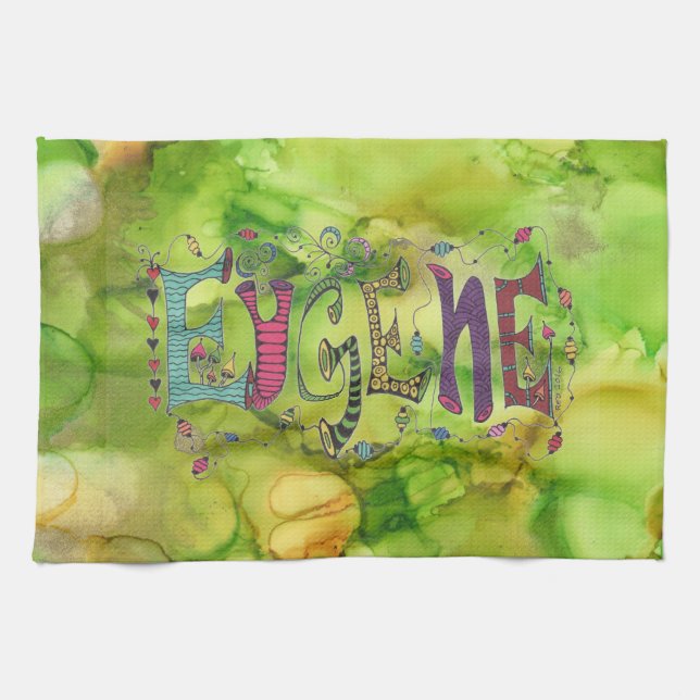 Serviette de cuisine d'Eugene (Horizontal)