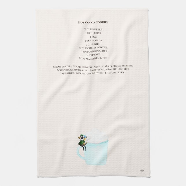 Serviette de cuisine Dragon pour recette de biscui (Vertical)