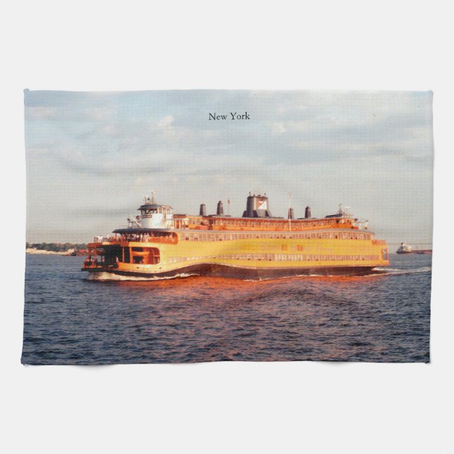 Serviette de cuisine du ferry de Staten Island (Horizontal)