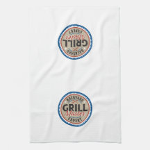 Serviette de cuisine du maître grill - Tan