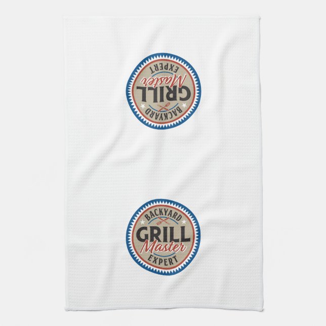 Serviette de cuisine du maître grill - Tan (Vertical)