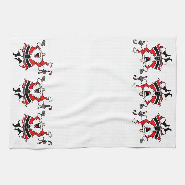 Serviette de cuisine du père noël (Horizontal)