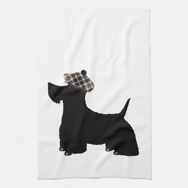 Serviette de cuisine écossaise Terrier (Vertical)