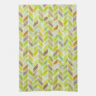 Serviette de cuisine en bois Chevron Citron