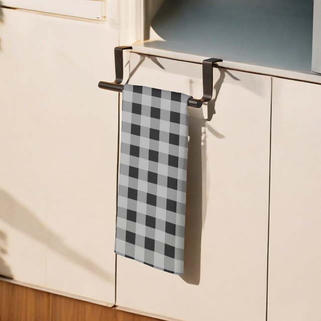 Serviette de cuisine en buffle noir et gris (Créateur téléchargé)
