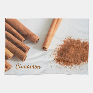 Serviette de cuisine en cannelle