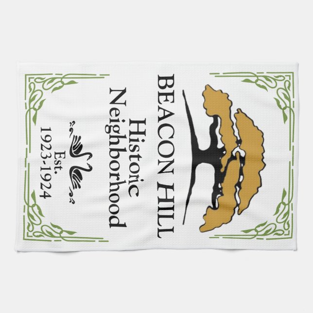 Serviette de cuisine en caractères gras (Horizontal)