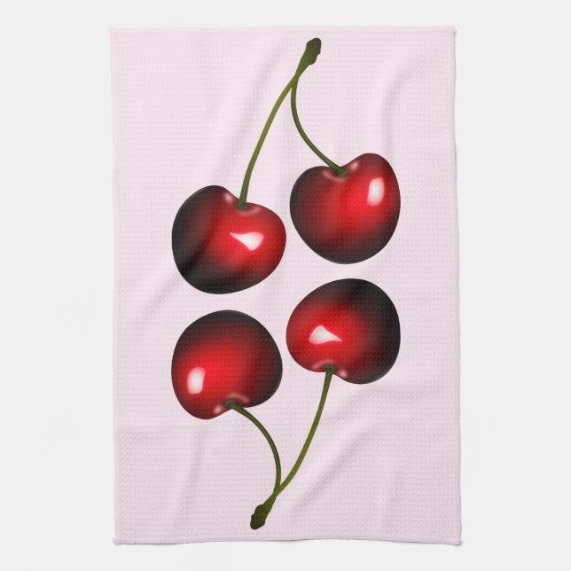 Serviette de cuisine en cerisier rouge - Choisir l (Vertical)