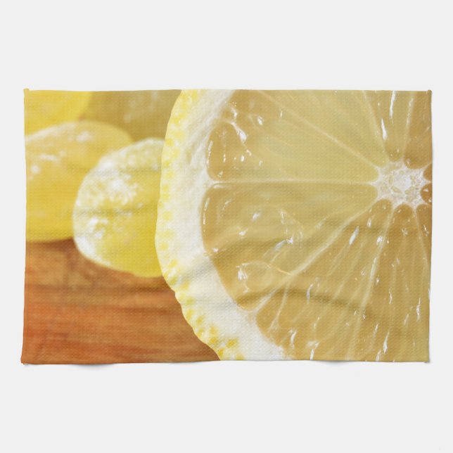 Serviette de cuisine en citron (Horizontal)