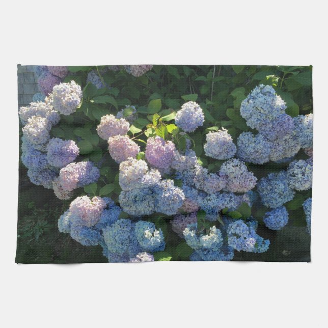 Serviette de cuisine en coton Hydrangea décoration (Horizontal)