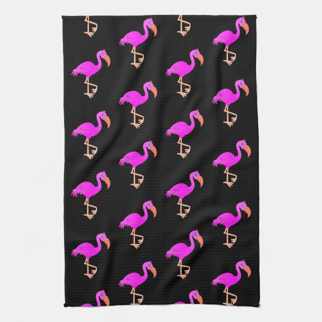 Serviette de cuisine en Flamant rose rose - Choisi (Vertical)