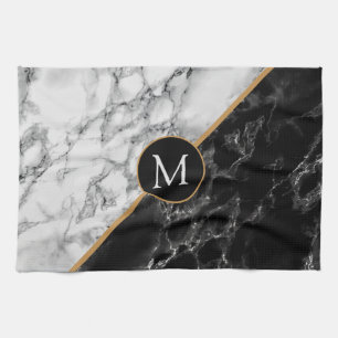 Serviette de cuisine en pierre de marbre Monogram
