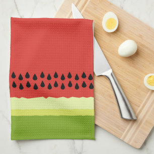 Serviette de cuisine en tranches de melon rouge