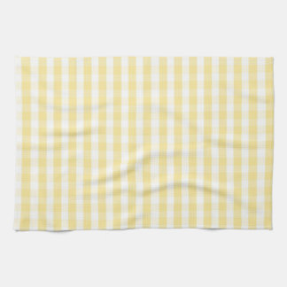 Serviette de cuisine en vichy jaune