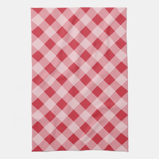 Serviette de cuisine En vichy rouge (Vertical)