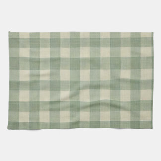 Serviette de cuisine en vichy vert