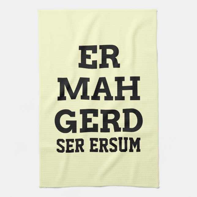 Serviette de cuisine Ermahgerd (Vertical)