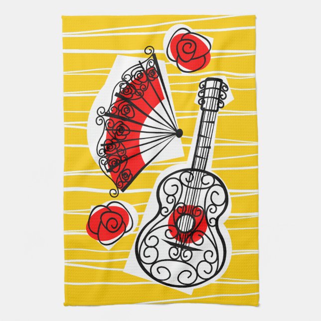 serviette de cuisine espagnole Souvenirs (Vertical)