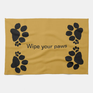 Serviette de cuisine - essuyer vos pattes
