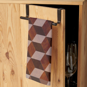 Serviette de cuisine - Faux Bois incrusté