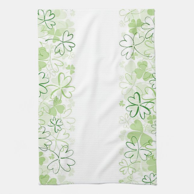 Serviette de cuisine "Feuille de trèfle" (Vertical)