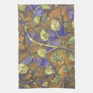 serviette de cuisine feuille ondulante