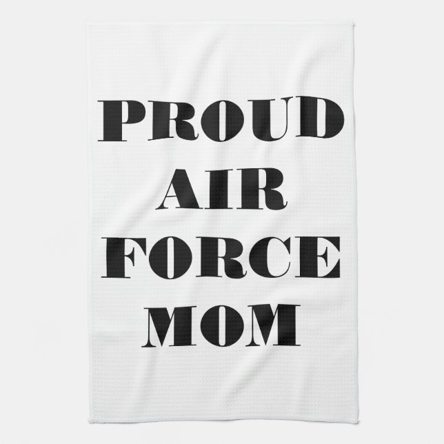 Serviette de cuisine Fière Air Force Maman (Vertical)